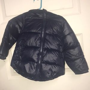 Dark Blue puffy 12-24 months boy coat with hoodie